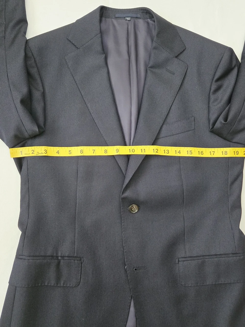 Suitsupply Vitale Barberis Canonico Wool Navy Pinstripe Blazer Jacket Mens US38R